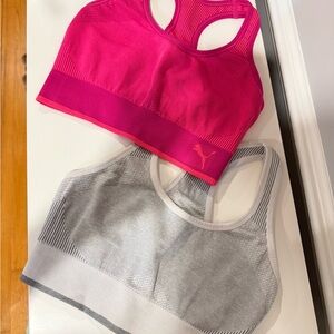 Puma Pink and Gray Sports Bras